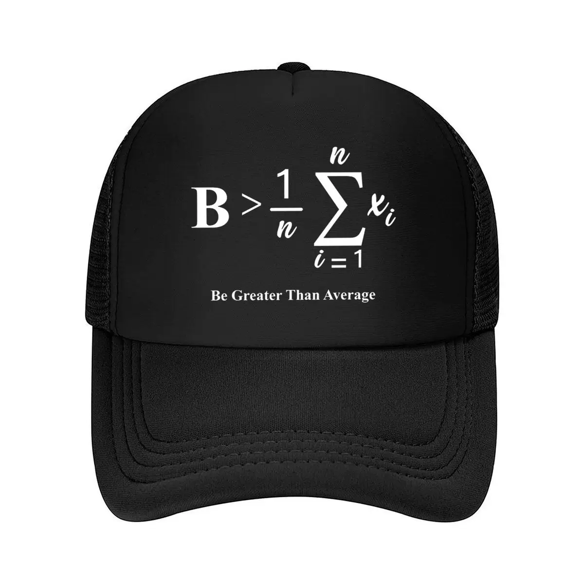 Be Greater Than Average Math Pi Design Mesh Baseball Cap Hip Hop