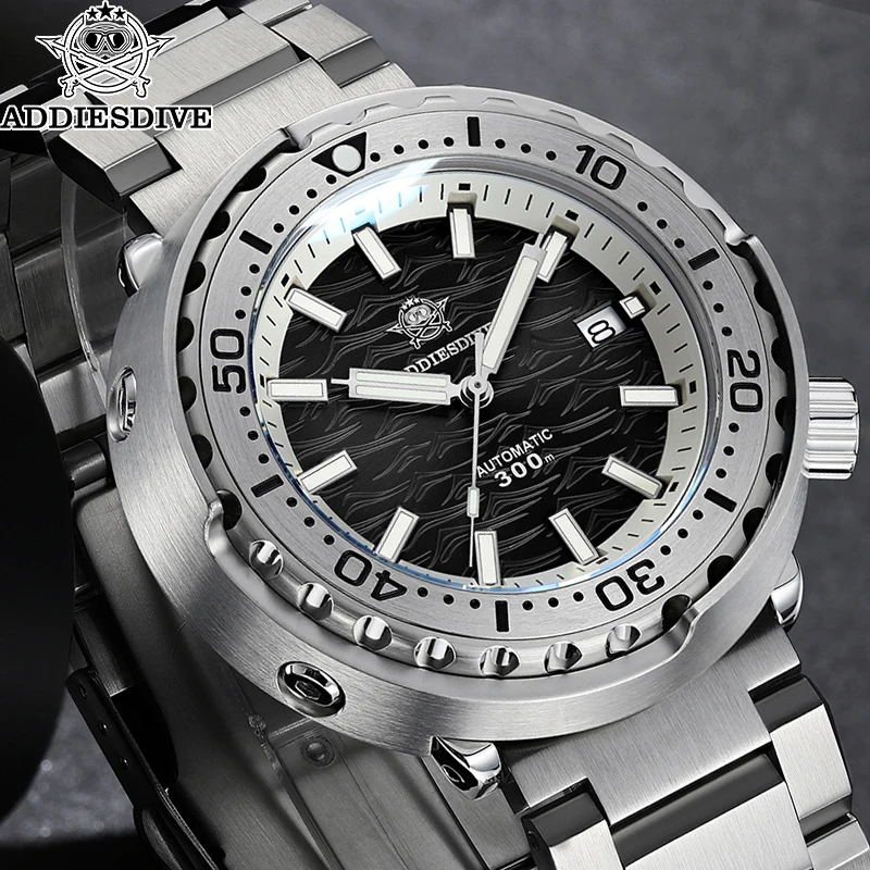 

ADDIESDIVE New AD2098 Men Automatic Mechanical Diver Watch 300M Waterproof NH35 Movement Sapphire Glass Ceramic Bezel 41mm