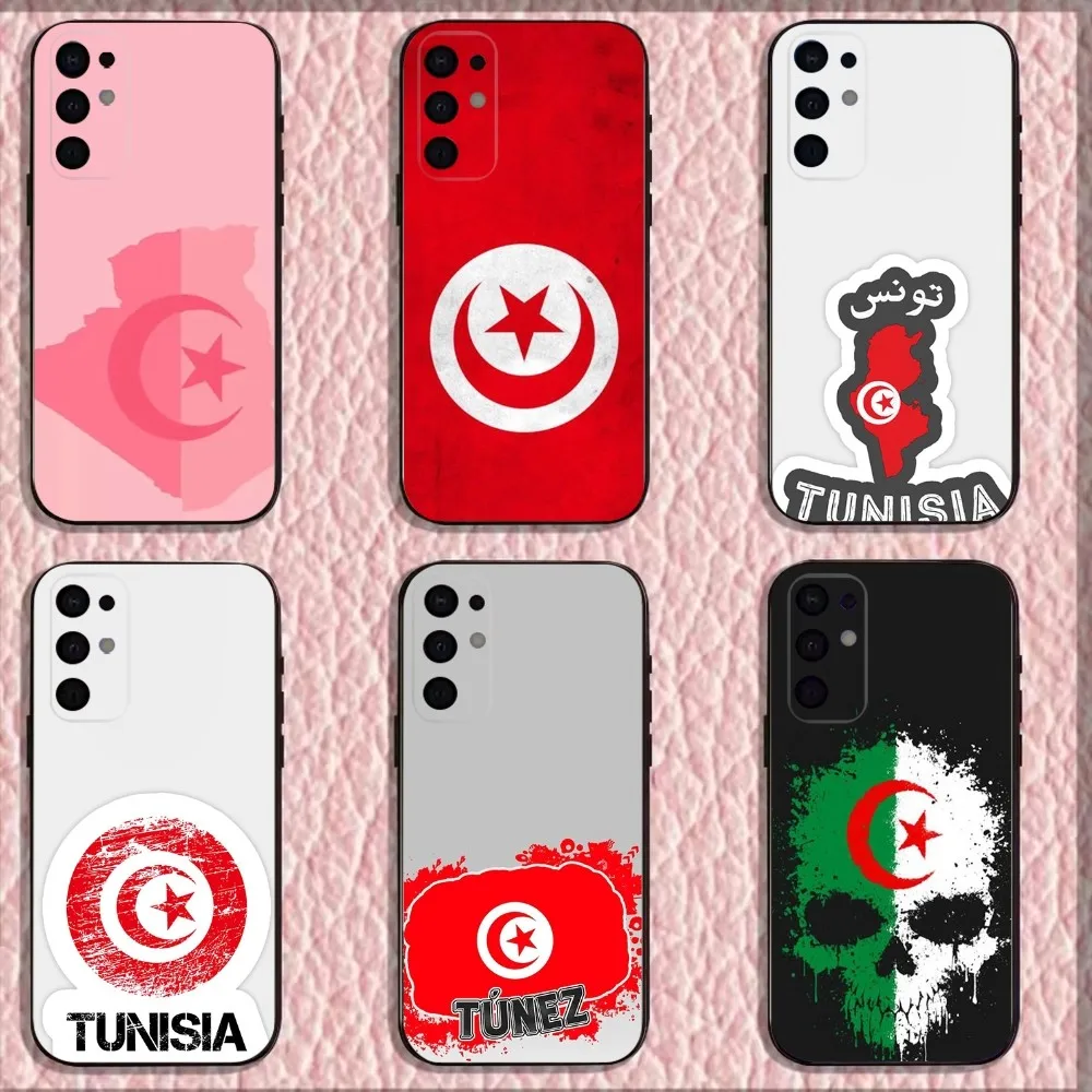 

Tunisia Flag Map Case Phone Case For Samsung S25,S24,S21,S22,S23,S30,Ultra,S20,Plus,Fe,Lite,Note,10,9,5G Black Cover