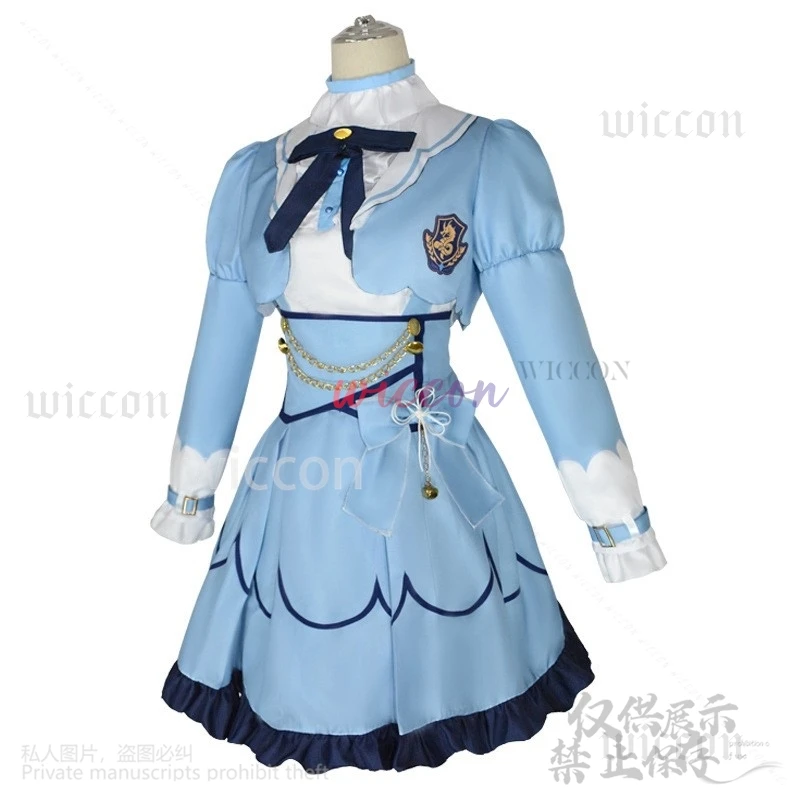 Anime YouTuber VTuber NIJISANJI Vliver Cosplay Amamiya Kokoro Costume Lolita Dress Wig Sexy Lovely Suit For Girls Customized