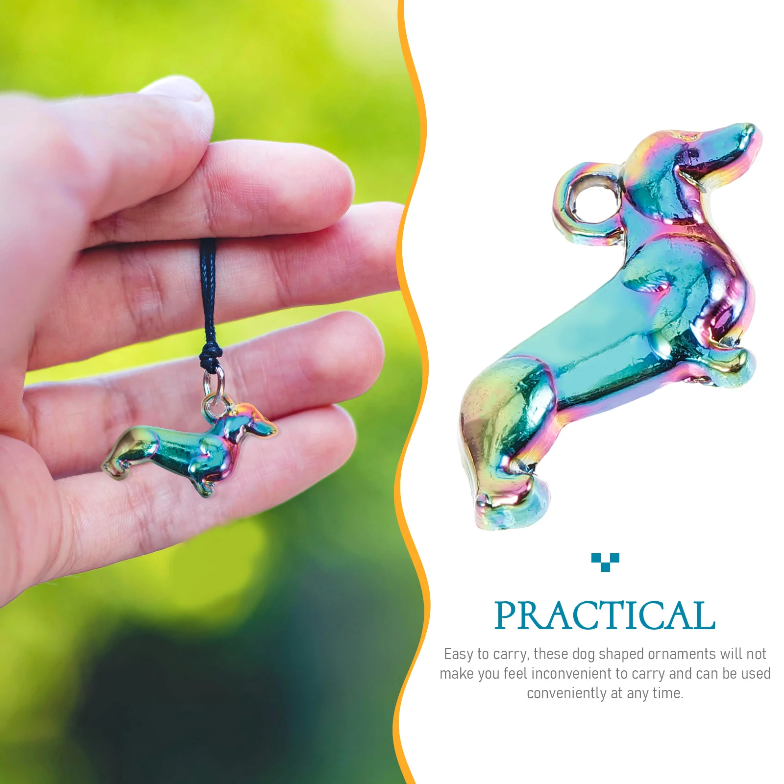 

10Pcs Colorful Dachshund Alloy Pendants Diy Necklace Metal Accessories For Jewelry Making