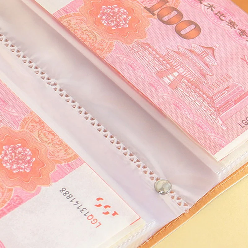 PU Leather Budget Binder Notebook Cash Envelopes System Set With Binder Pockets For Money Budget Saving Bill Organizer