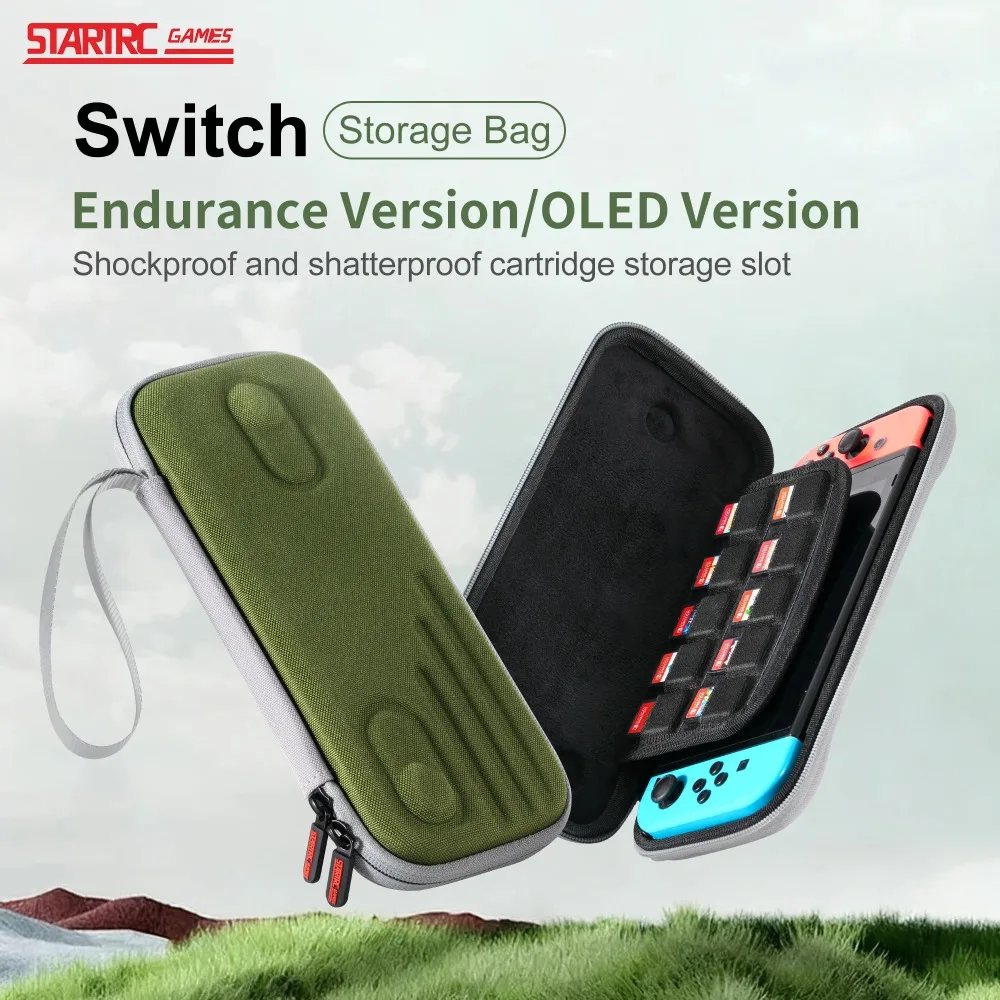 

Portable Game Console Storage Case For Nintendo Switch OLED Lite arrying Case Nylon Travel Bag Protective Box Game Accessories
