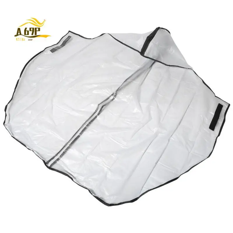 A69P-Golf Bag Rain Cover PVC Trolley Rain Cover Rain Hood Waterproof Windproof Translucent Golf Cart Travel Bag Rain Hood