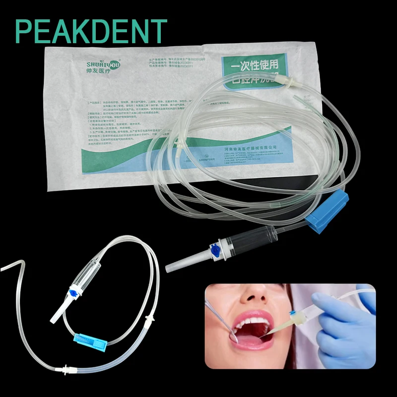 

Dental Disposable Oral Rinse Tube Normal Saline Gum Cleaning Tube Oral Cleaning Transparent Tube Dental Consumables 10pcs