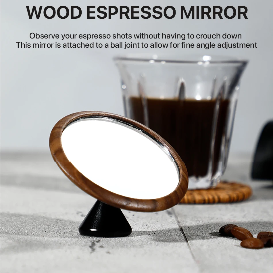 Coffee Extraction Mirror Magnetic Bracket Bottomless Portafilter Lens Flow Rate Observation Espresso Accessories Barista Tools