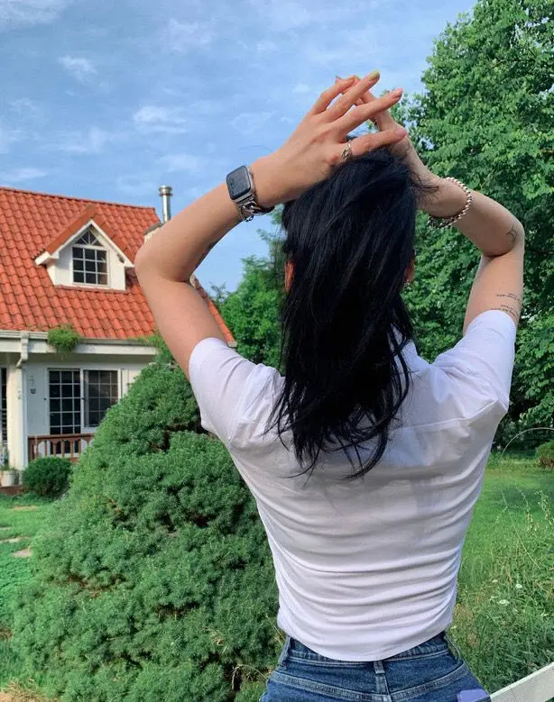 قمصان النساء خلات التباين غرزة Batwing كم فضفاضة تناسب الفن استوديو إيندي شيك بلوزة العصرية الطلاب كل يوم يبدو Ins #3