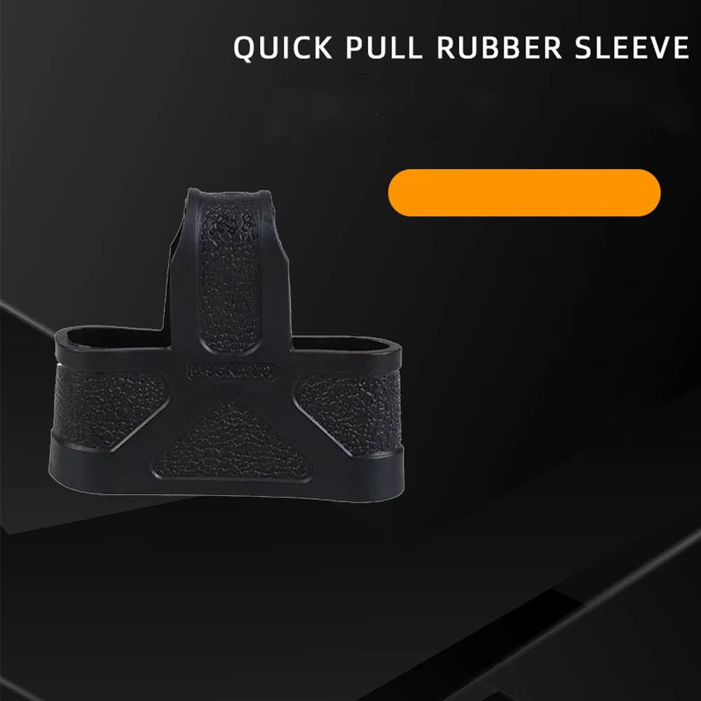 6-Piece Rubber Mag Set Suitable M45.56/7.62 Glock Rifle Rubber Magazine Pouch Marking Bracket Protective Cover
