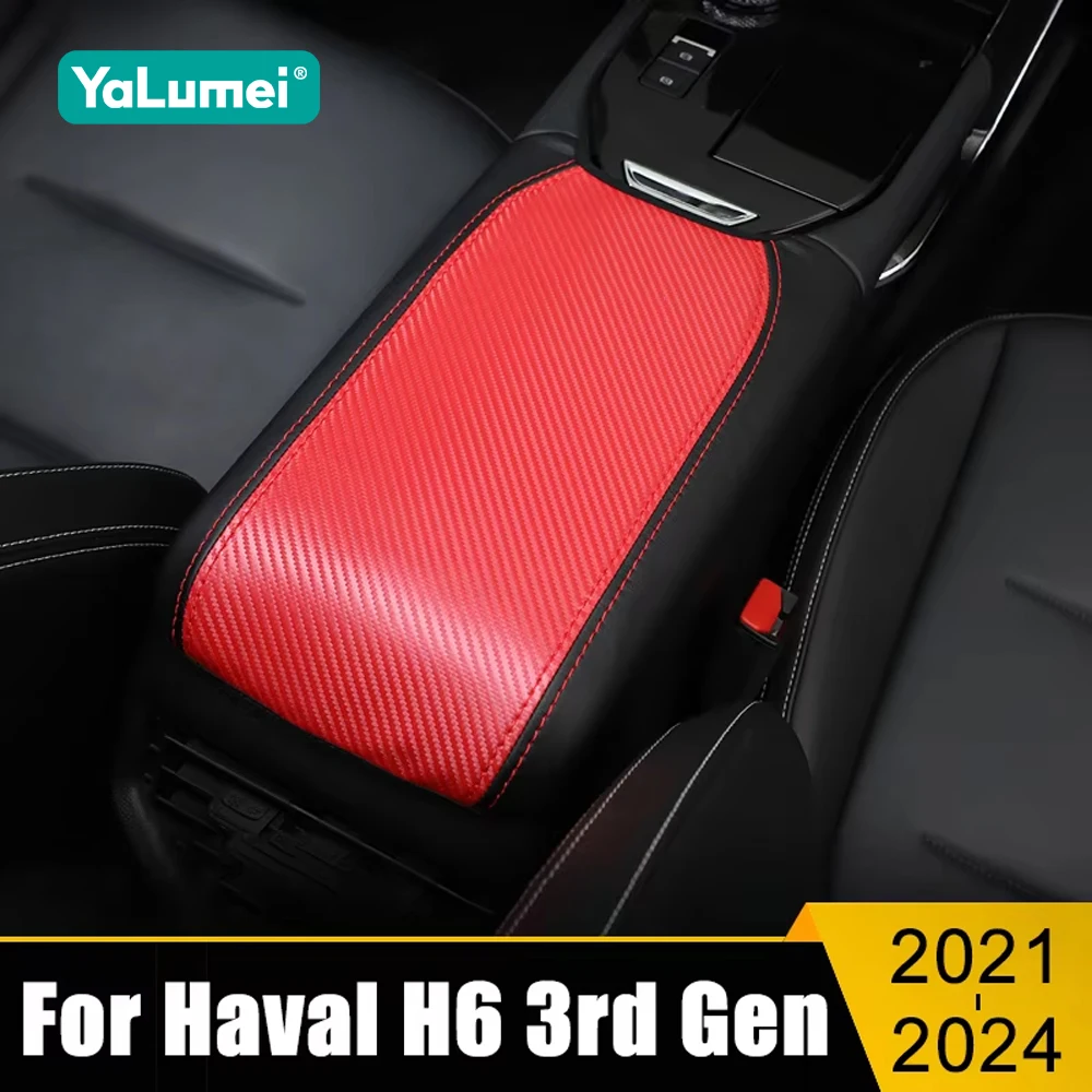 

Car Armrest Console Pad Cover Cushion Support Box Top Mat Liner Case For Haval H6 3rd Gen GT 2021 2022 2023 2024 H6S HEV PHEV