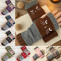 Women's fashion winter gloves touchscreen Cozy-fleece lined embroidered gloves Sensitive Touchscreen Function Daily Commute