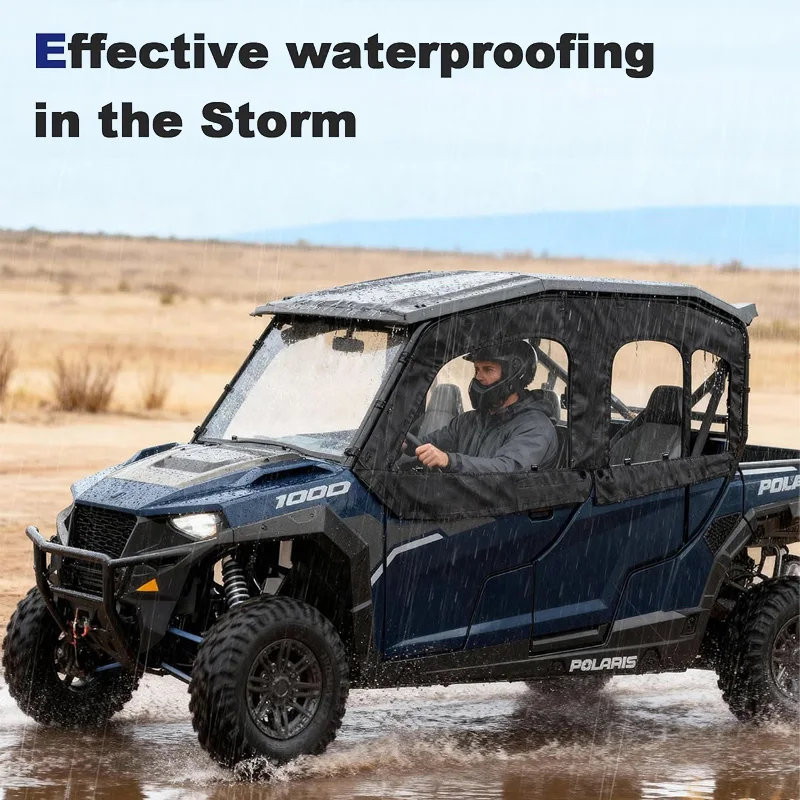 GR TRAIL UTV Soft Upper Doors Cab Enclosure Kit Clear View Window For Polaris General 4 1000 XP 4 1000 2020‑2025 UTV Accessories