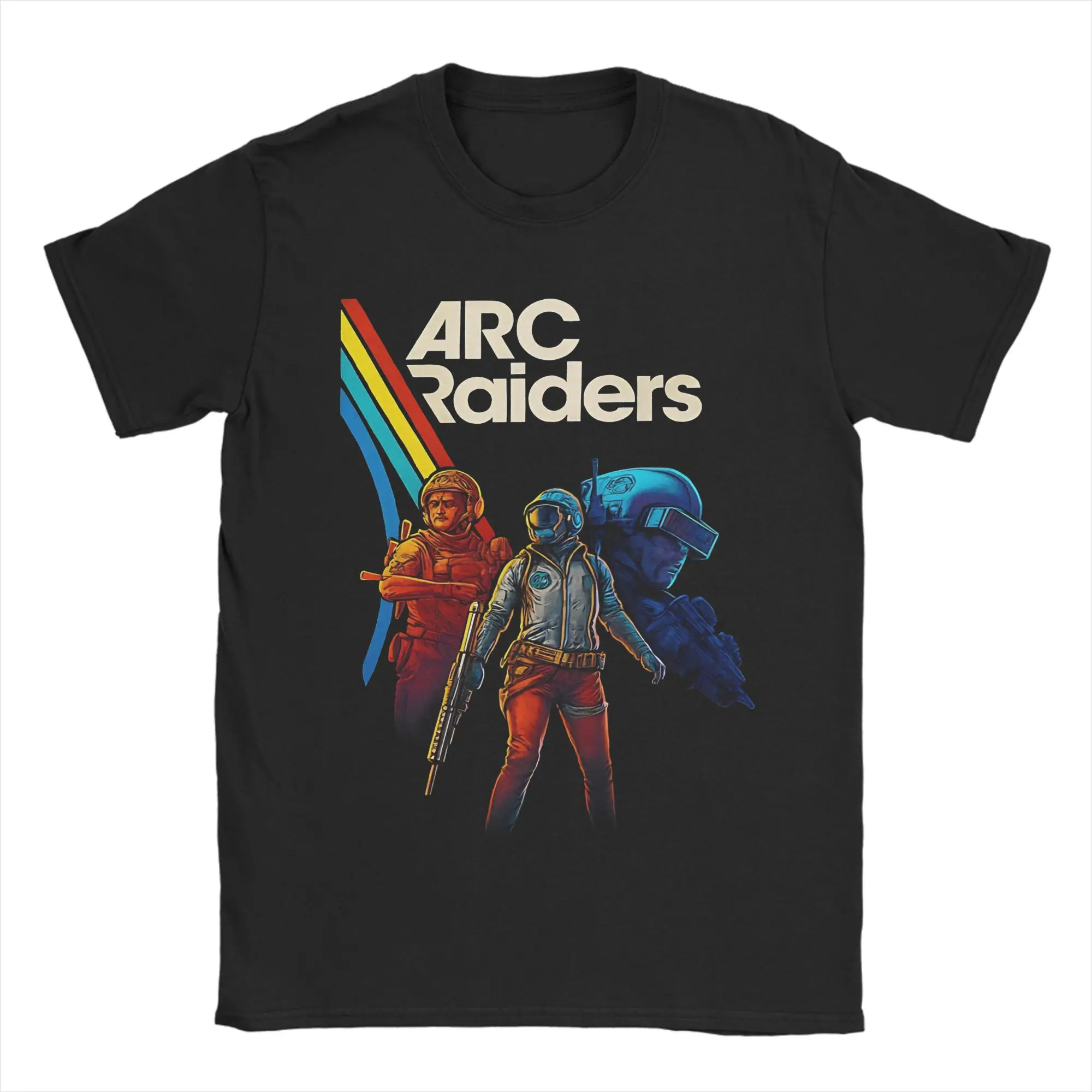 

Винтажная футболка Arc Raiders, мужские топы с круглым вырезом и короткими рукавами, хлопковые летние топы для научных клубов