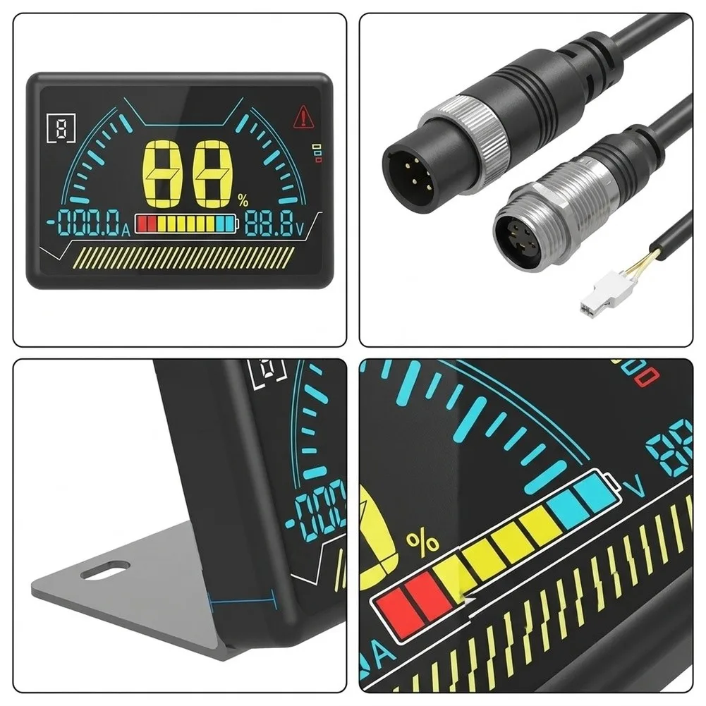 2.3 Inch Display Screen Black ABS For Real Time Battery Status Monitoring Fault For Code Touch Control For Lithium