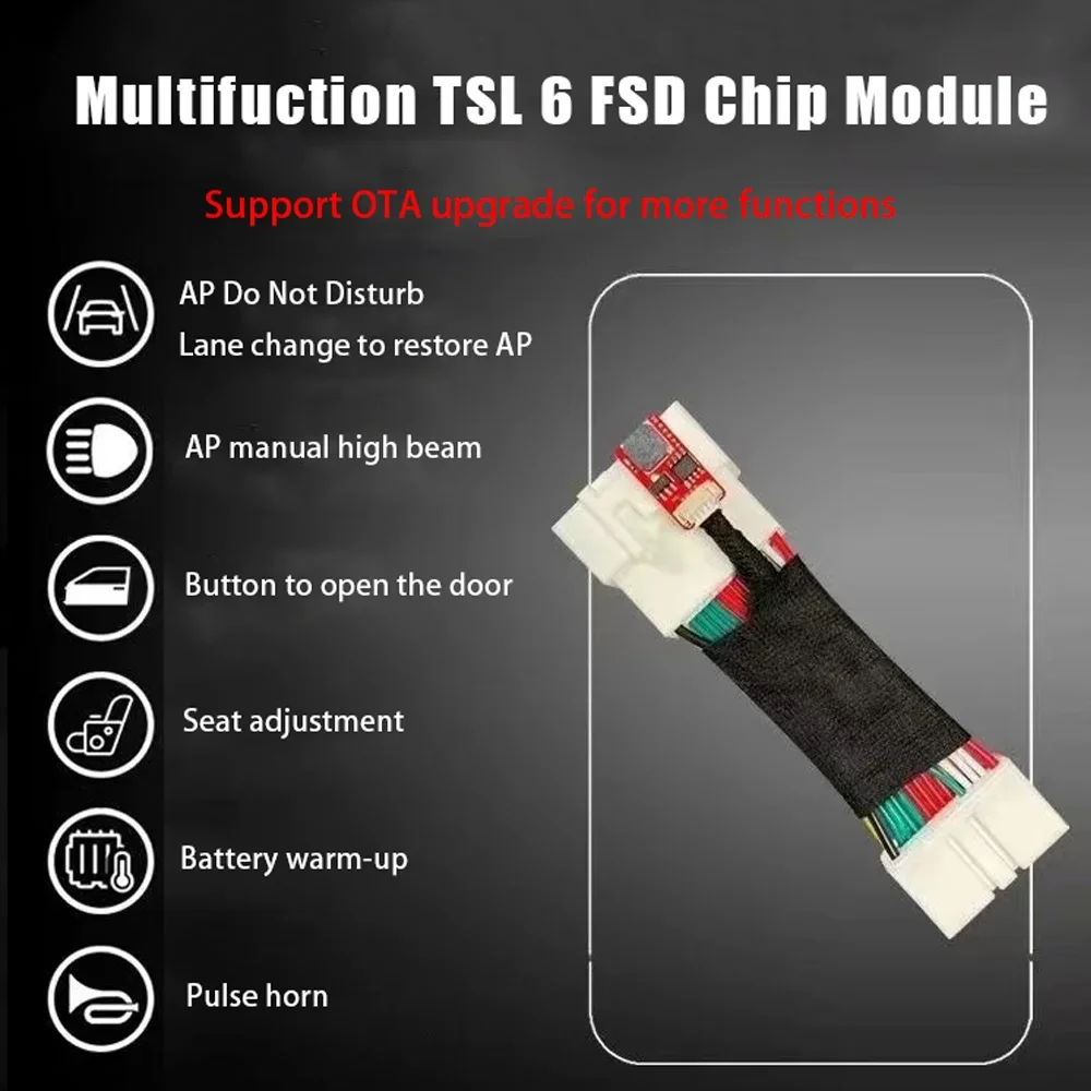 Módulo de chip de eliminação nag de piloto automático tsl 6 atualizado para modelo y 2020-2024 e modelo 3 2019-2023 multifuncional ap ea fsd controle