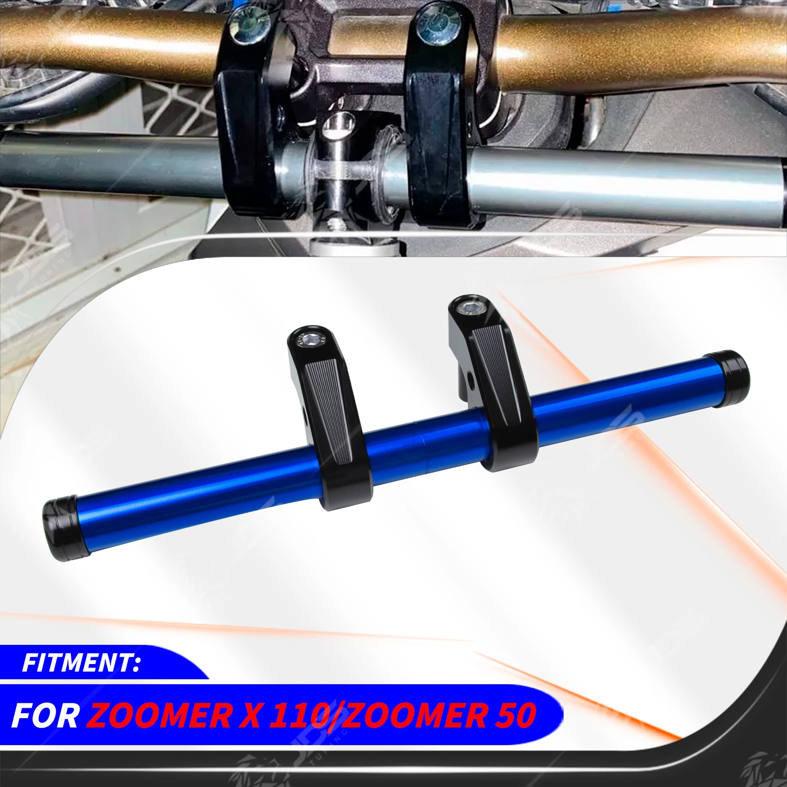 For HONDA ZOOMER X 110/ZOOMER 50 Handlebar Grab Crossbar Child Safety Handrail Phone Navigation Holder Bracket Accessories Parts