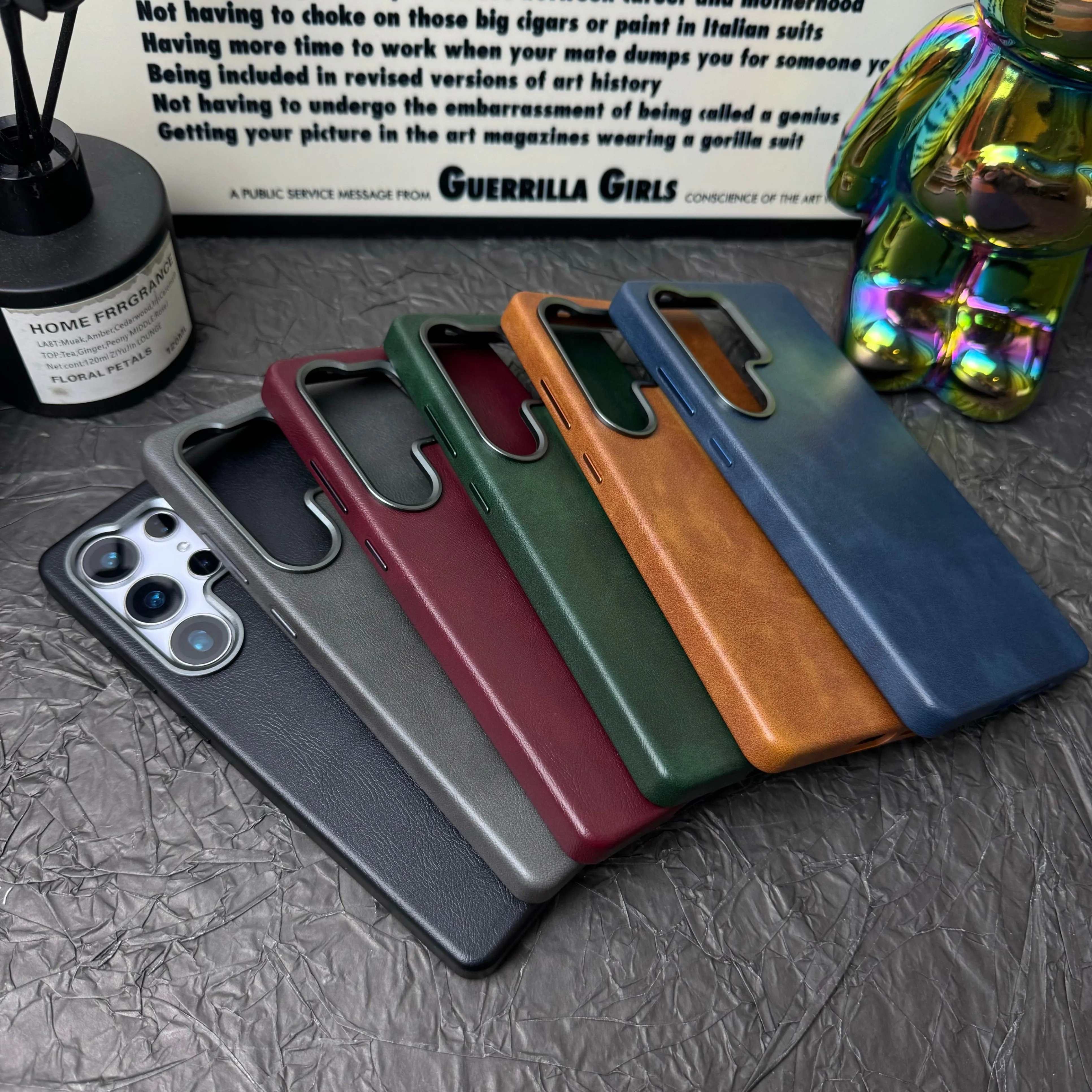 

Elegant Retro Leather All-inclusive Magnetic Phone Case Simple Style Leather Mobile Phone Case for Samsung S25Ultra S24Ultra