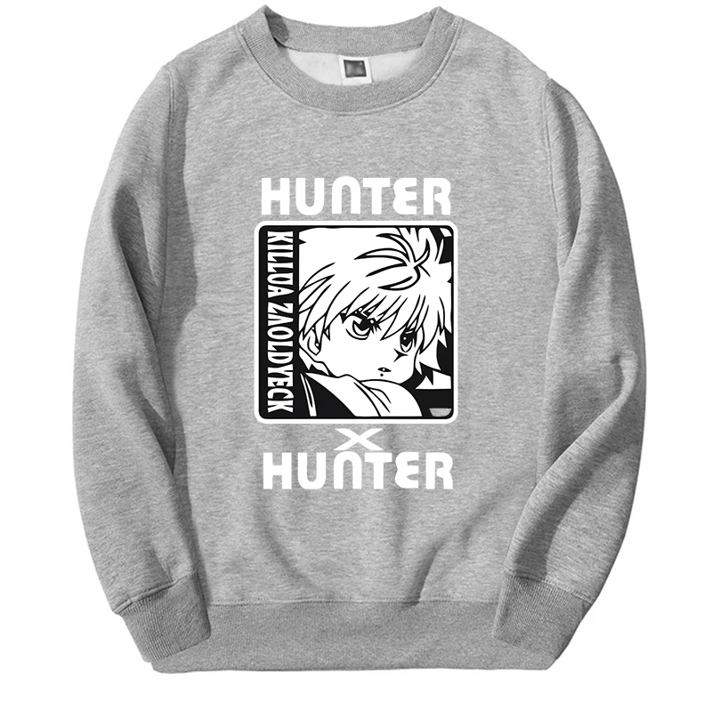 Harajuku Hunter X Hunter Sweatshirt Men Women Anime Killua Zoldyck Graphic Hoodie Fleece Harajuku Fleece Streetwear Moletom