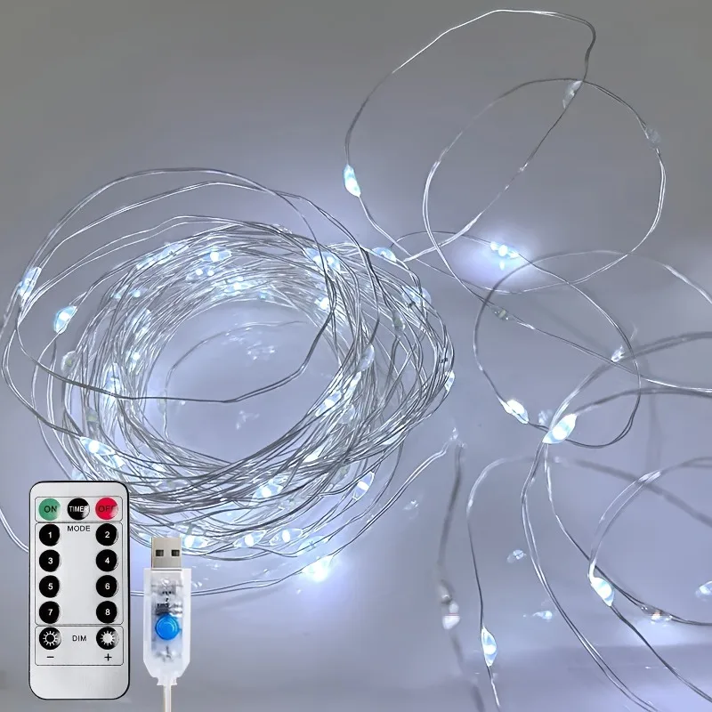 Led String Light Christmas Fairy Light USB Battery Remote New Year Garland Copper Wire LED Lamp for Wedding Party Decoration