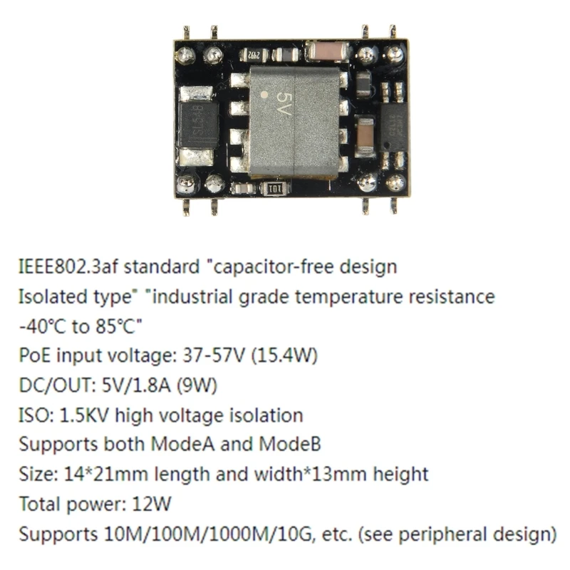 โมดูล AG9900M POE ที่เป็นนวัตกรรมใหม่ โมดูล IEEE802.3af PD สำหรับประสิทธิภาพของคอมพิวเตอร์