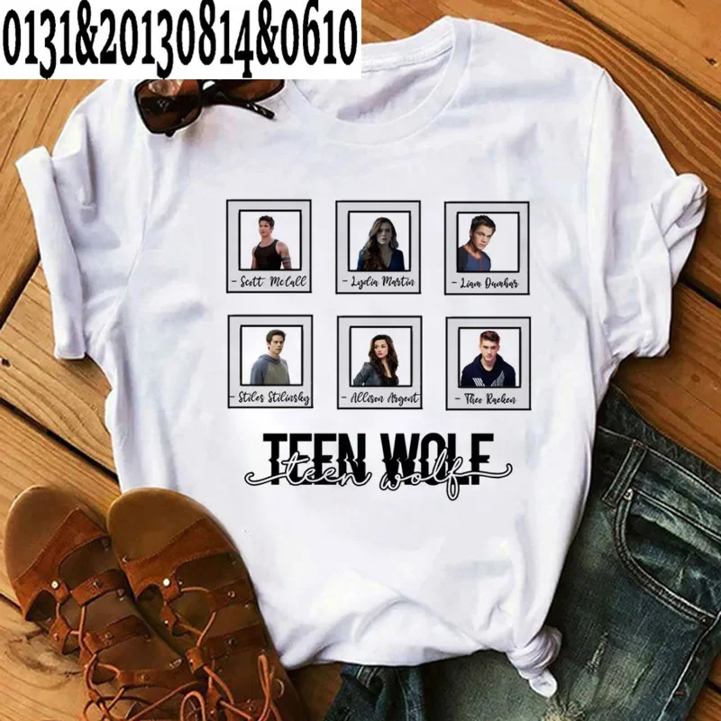 Kawaii Movie Teen Wolf T Shirt Women Stilinski 24 Lahey McCall Graphic Tees Summer Tops Cartoon Unisex Fashion T-shirt Female