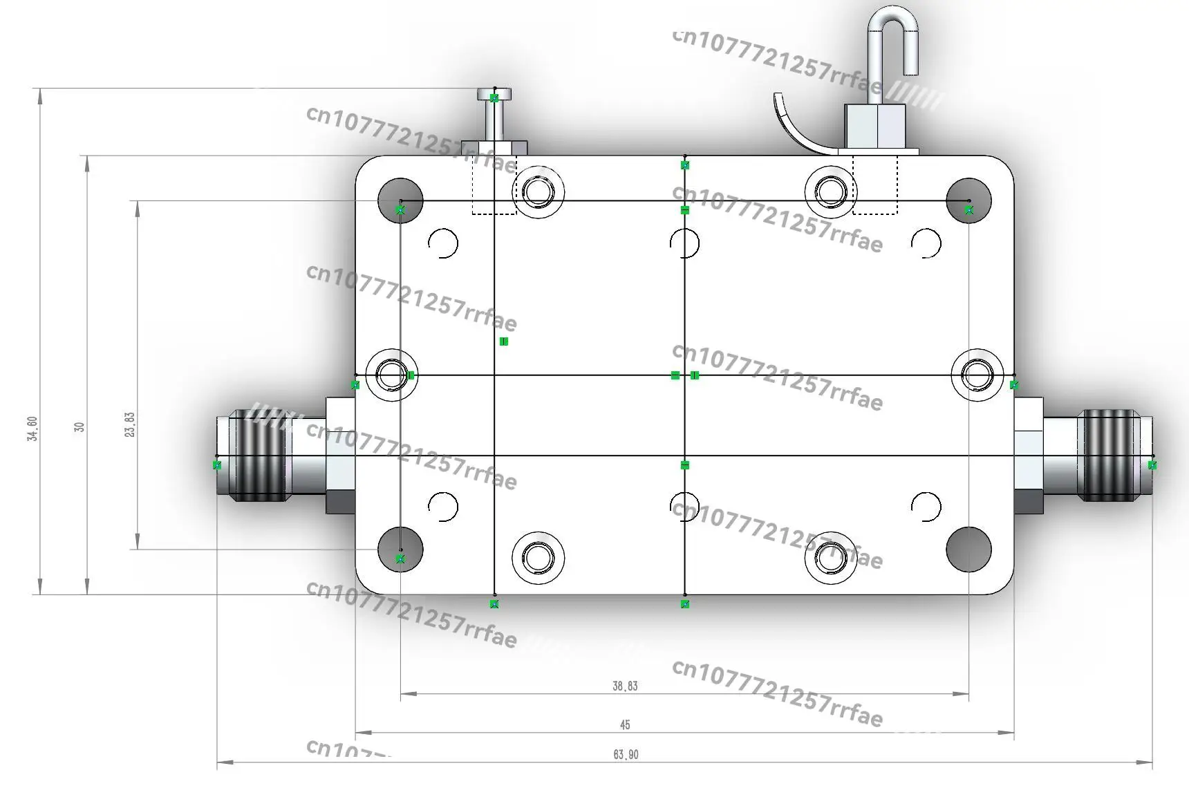 0M-6GHz gain 60DB RF signal drives or receives the front-end