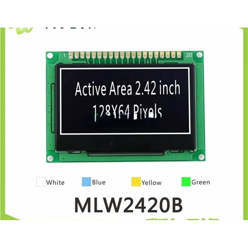 Параллельный/SPI/I2C OLED12864 2,4-дюймовый графический матричный модуль 128X64OLED SSD1309