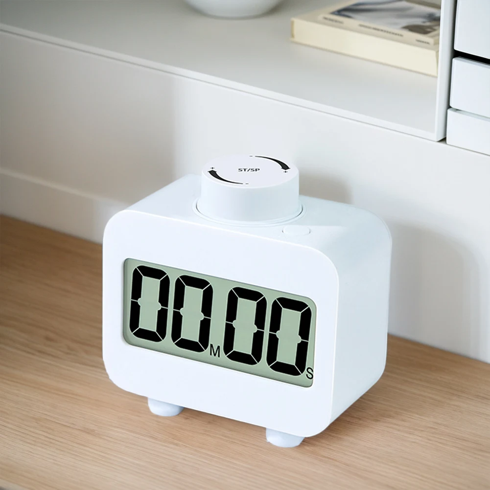Kitchen Timer Countdown/Countup Rotating Timer Simple Operation Cooking Timer Digital Alarm Clock for Gym Yoga Workout