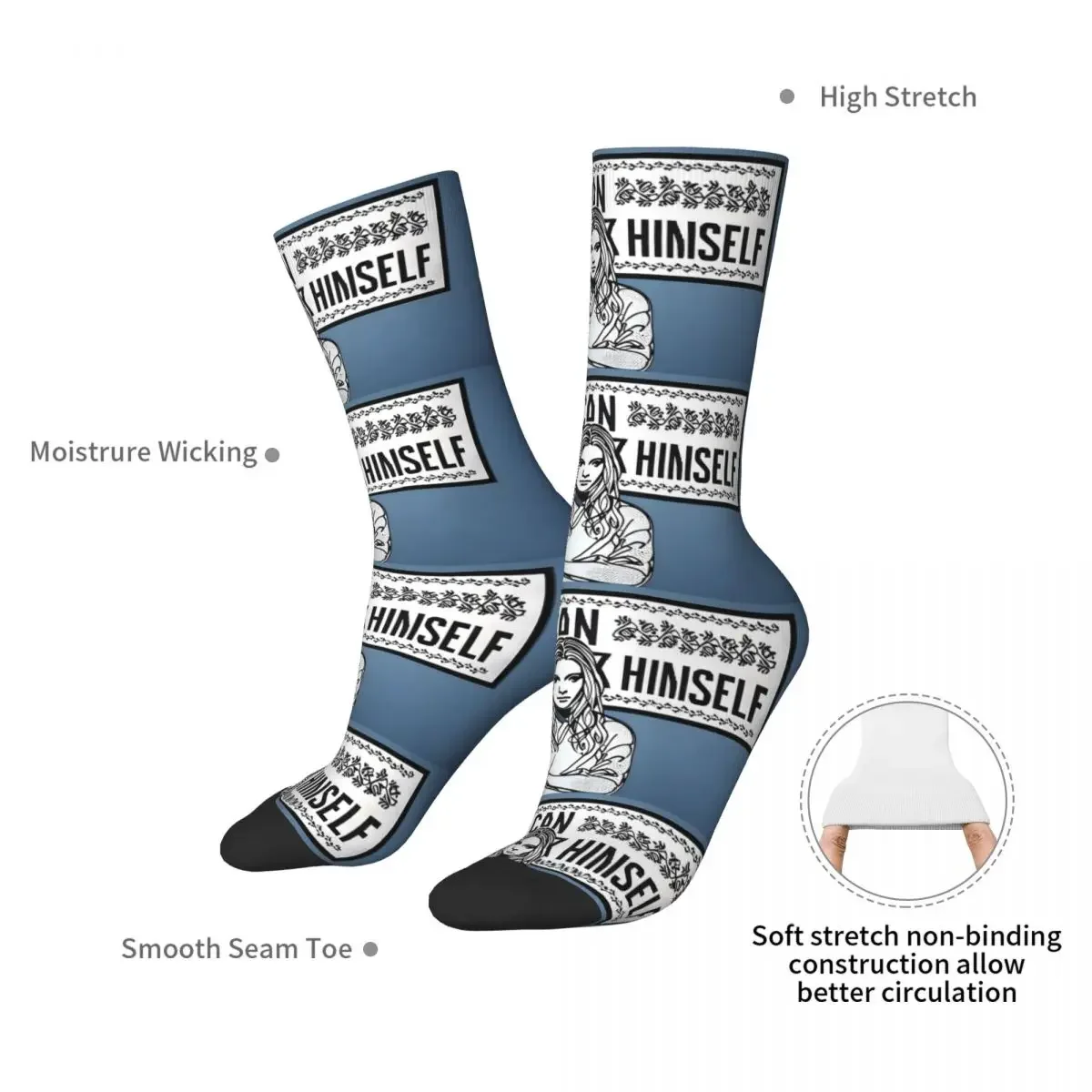 جوارب Kevin Can Socks Harajuku الممتصة للعرق، جوارب طويلة لجميع المواسم، هدية عيد ميلاد للجنسين