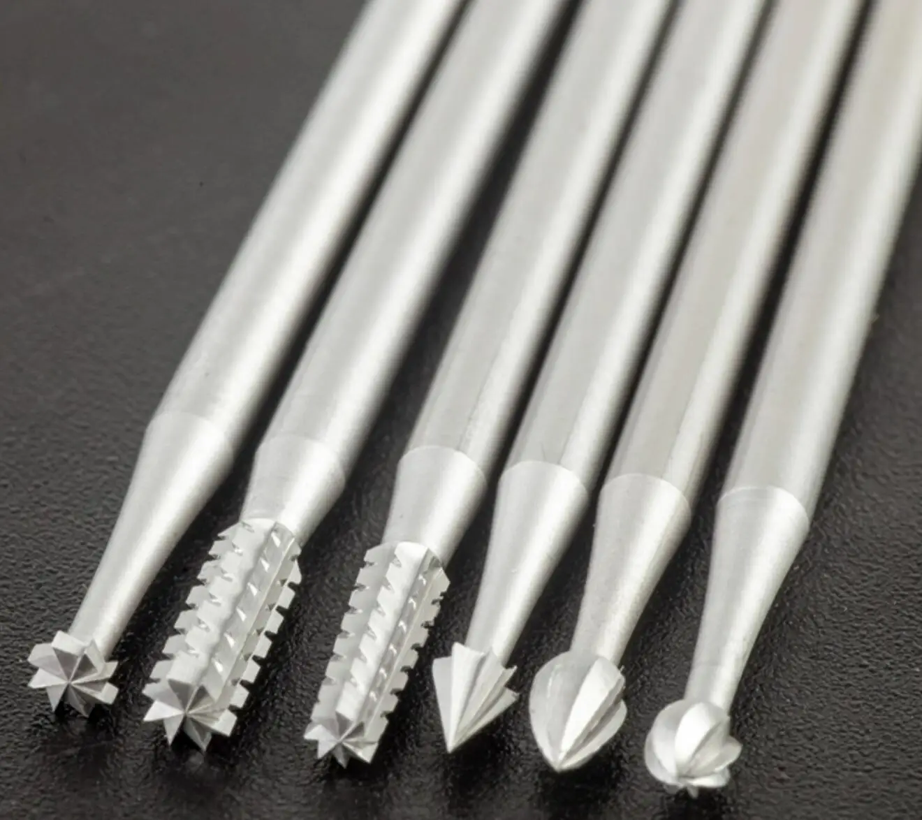 

6pcs/set 2.35 Handle HSS Steel Engraving Cutter Electric Hollow New 204 Threading Machine Olive Core Carving Cut 1.0-2.3mm