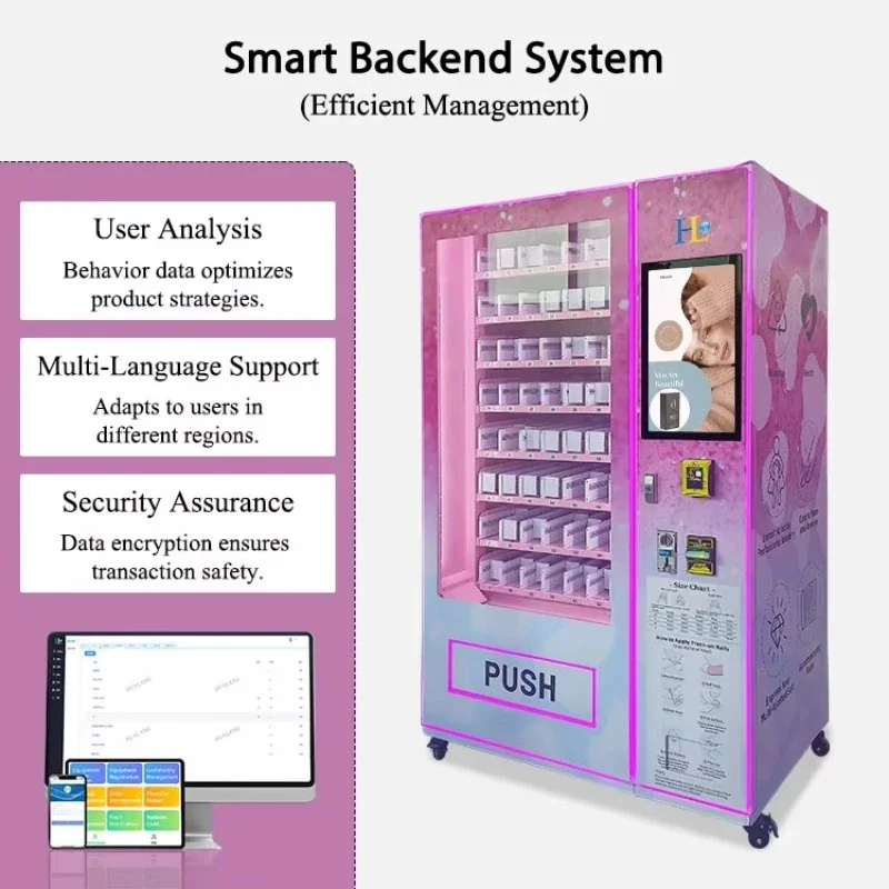 FL Popular Trend Automatic Wearable Art Nail Vending Machine Nail Polish Vending Machine Beauty Vending Machine Customized