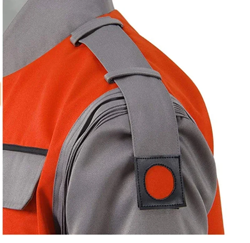 زي الهالوين الكلاسيكي باللون الأحمر والبرتقالي معطف خارجي من فيلم العودة إلى المستقبل Jr Marlene Seamus Marty Mcfly Jacket Cosplay #5