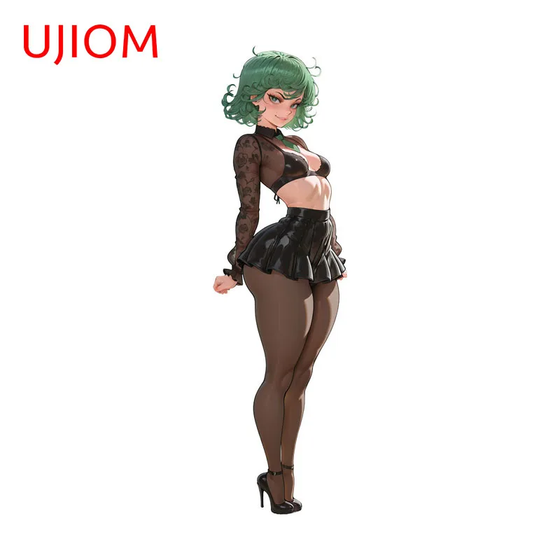 UJIOM Seductive Girl Tatsumaki Wall Sticker Premium Design Standing Posture Scratch Proof Decal Suitable For Baby Nursery Room