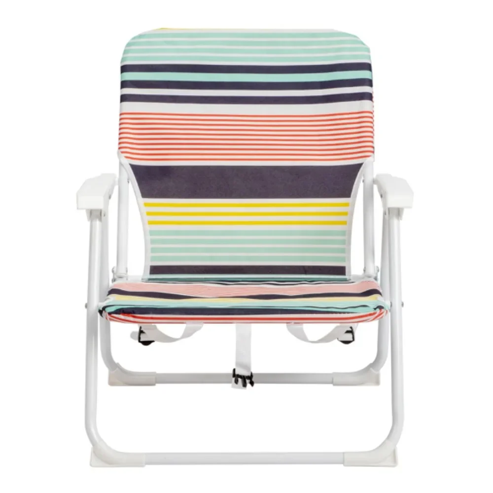 Kleur: Strandstoel, Oxford-Doek, Wit Ijzeren Frame, Klein Formaat: 56*60*63Cm, 100Kg Stalen Frame, Licht Gewicht, Sterk En Stabiel.