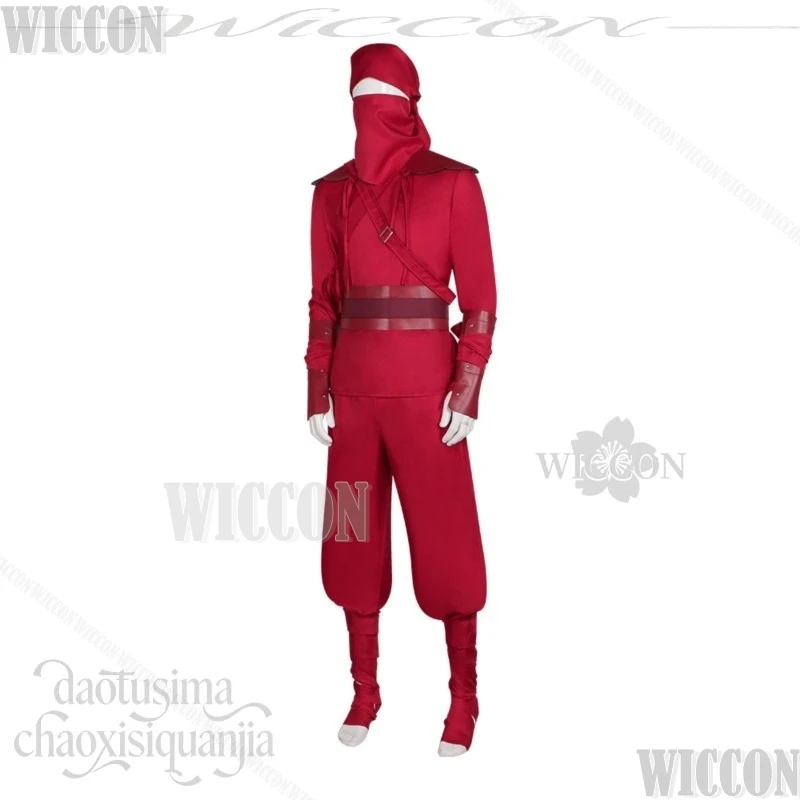 Spide Anime Movie New Day Cosplay The Hand Uniform Ninja Japanese Jumpsuit Red Bodysuit Mask Halloween Navidad Carnaval Event view 5