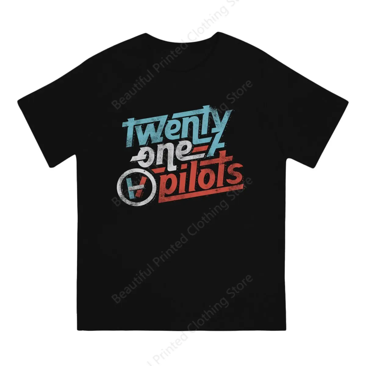 100% Cotton Twenty One Pilots T-shirt Regional At Best Print Breathable Men's Women's T-Shirts Loose Oversized Short Tee