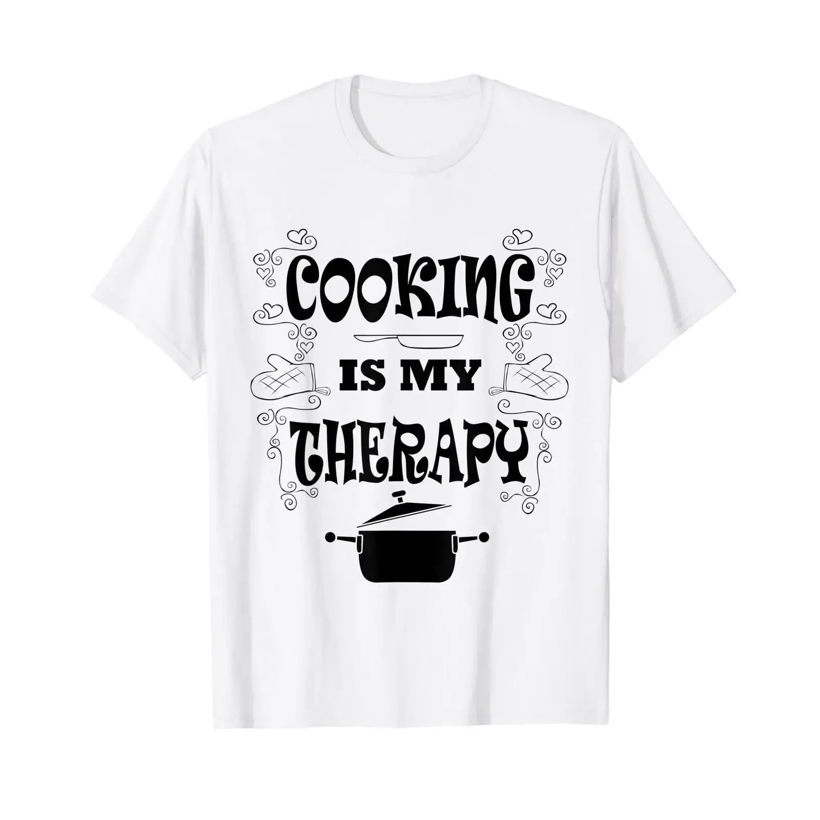 Cooking Is My Therapy Funny Baking Chef T Shirt vintage Washed Unisex Comfortable Stylish Casual designer clothes Soft