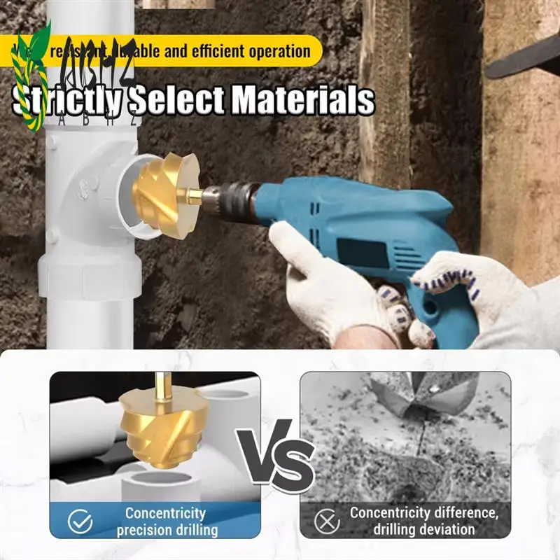 

ABHZ-PPR подъемное, ступенчатое сверло, набор инструментов из 6 предметов, шестигранный хвостовик, инструмент для подключения водопроводных труб 20-63 мм для развертывания водопроводных труб