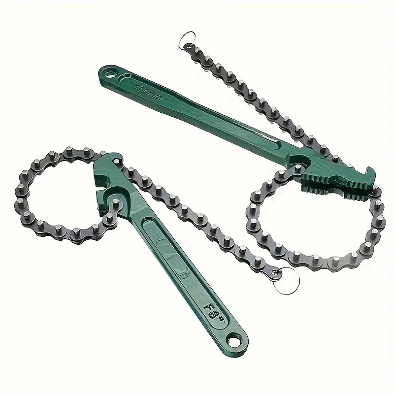 Stahl-Kettenzangenwerkzeug für schwere Beanspruchung, verstellbarer Griff-Schraubenschlüssel mit ergonomischem Griff zum Entfernen von Ölfilter-Rohrverbindungen. – Detail 5