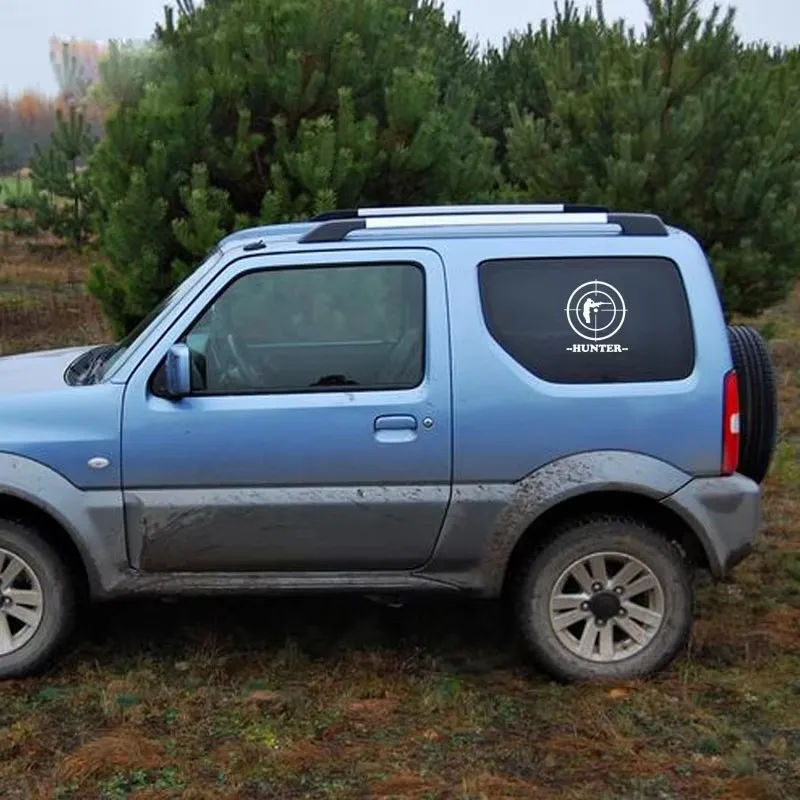 15*17 سنتيمتر بندقية قنص نطاق هنتر تصميم نافذة الوفير دراجة نارية الملحقات الفينيل ملصقات السيارات #2