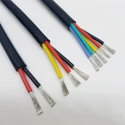 Silicone Sheathed Cable Wire 22 20 18 17 15 13awg 2-8 Core High And Low Temperature Resistance Soft Signal Wire Power Cable