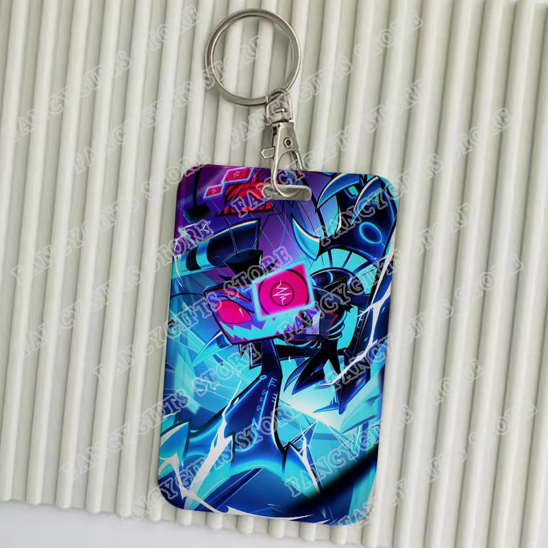 Cute Cartoon Chibi Vox Keychains Holders Bank Bus ID Credit Cards Key Ring Chains
