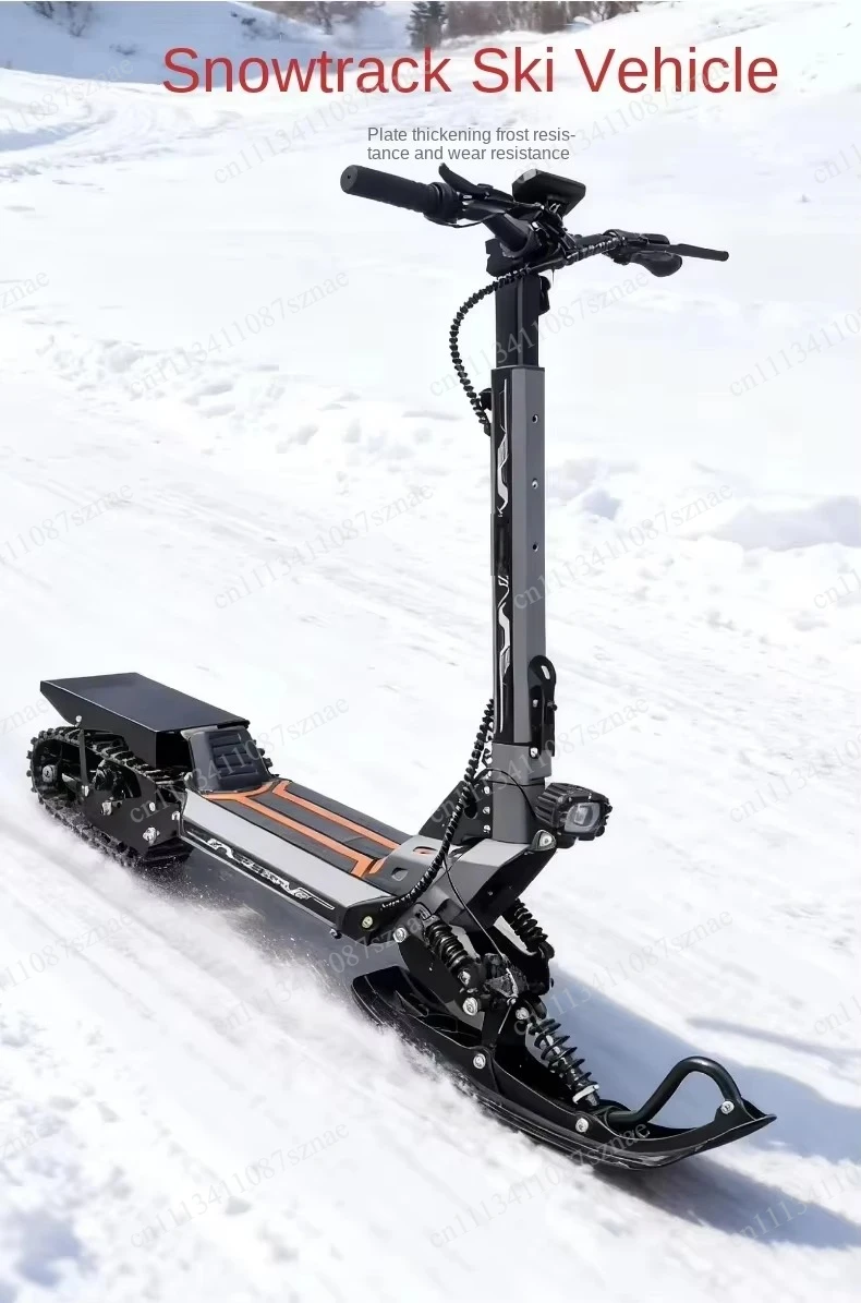 Foldable Track Sled Electric Scooter All Terrain Snow Vehicle For Outdoor Winter Adventure Off‑Road Travel Sport Transportation