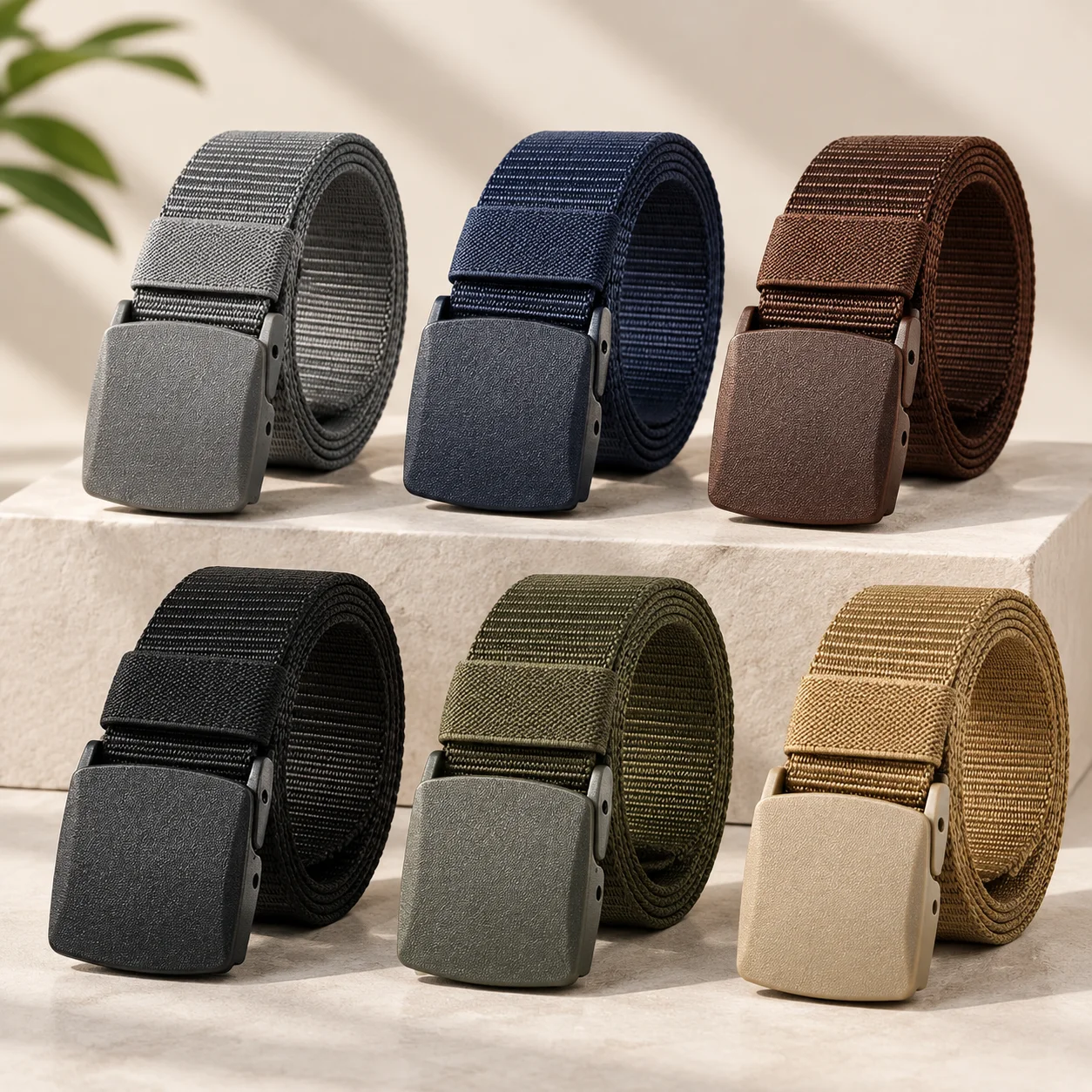 Men's Belt Outdoor Casual Canvas Belt Metal Free Training Nylon Tactical Belt With Pants Jeans Belt Sports Belts For Men Women