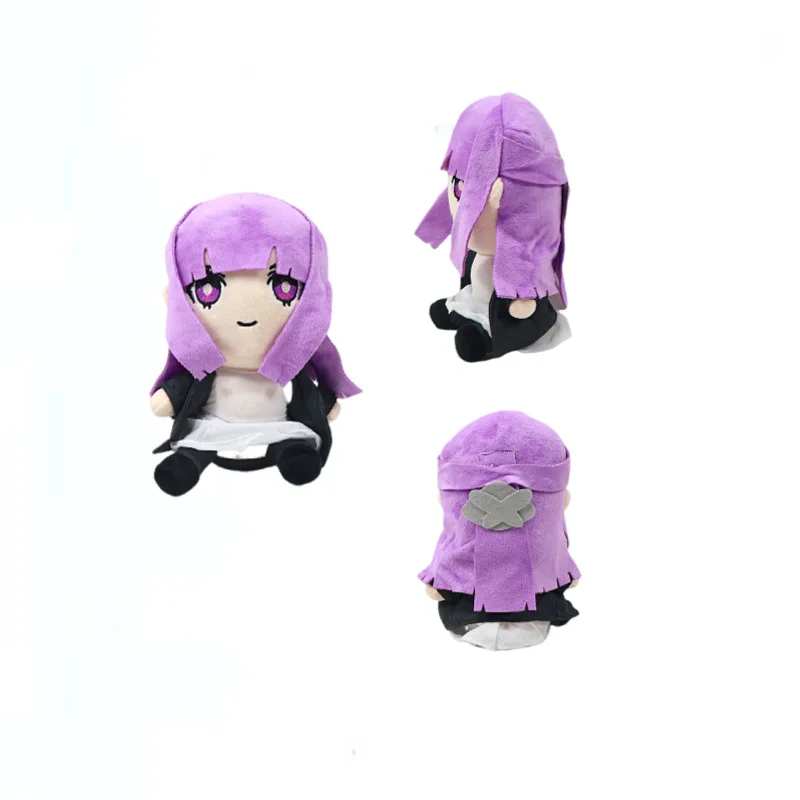 Nowa pluszowa zabawka Frieren, anime, wypchana lalka, miękka pluszowa figurka, postać z mangi Soso no Frieren, uroczy kolekcjonerski prezent dla dzieci i fanów.