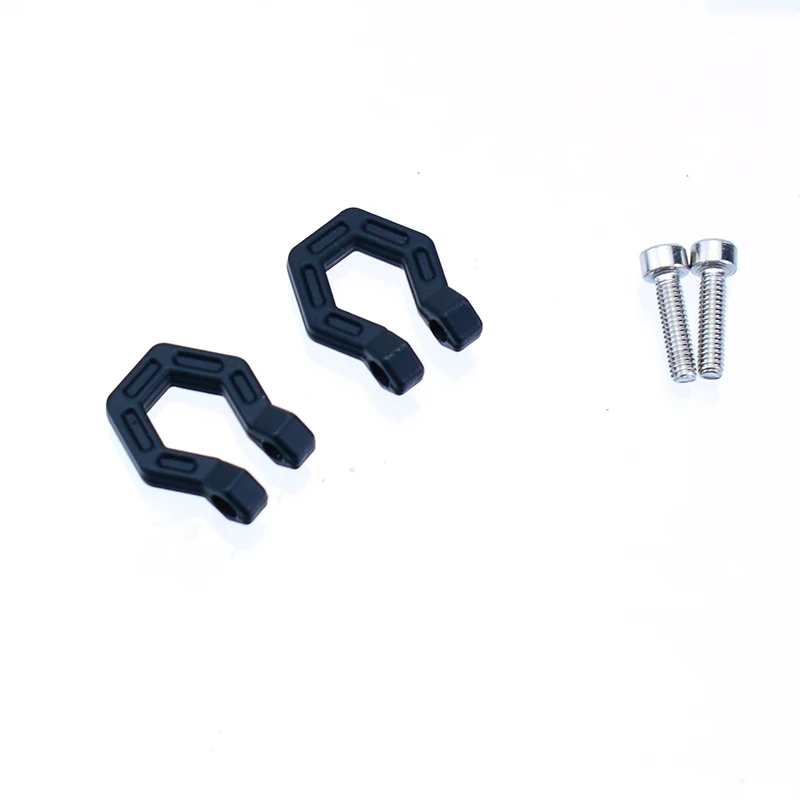 2pcs Metal Simulation Tow Hook Decorate for 1/10 RC Crawler Car Traxxas Trx4 Defender Bronco Axial Scx10 Wrangler RC4WD D90 D110