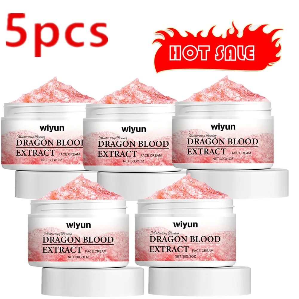 5PCS Dragon Blood Cream For Skin Rejuvenating Lazy Cream Essence Concealer Nourishing Facial Moisturizing Repair Skin Care