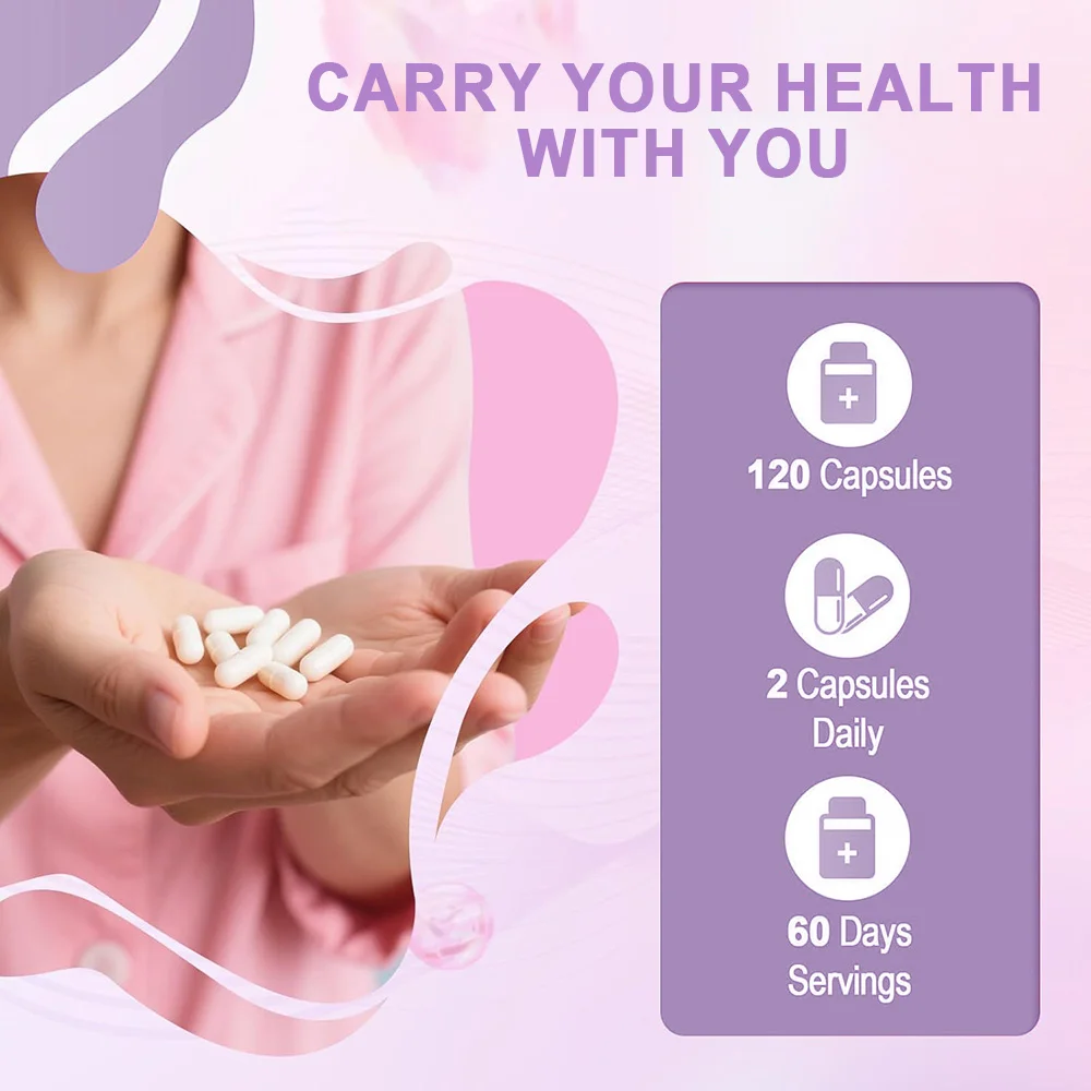 طاقة نسائية مع ماكا لصحة المرأة، دعم المناعة، الطاقة، صحة البشرة، توازن المزاج - 120 كبسولة #5