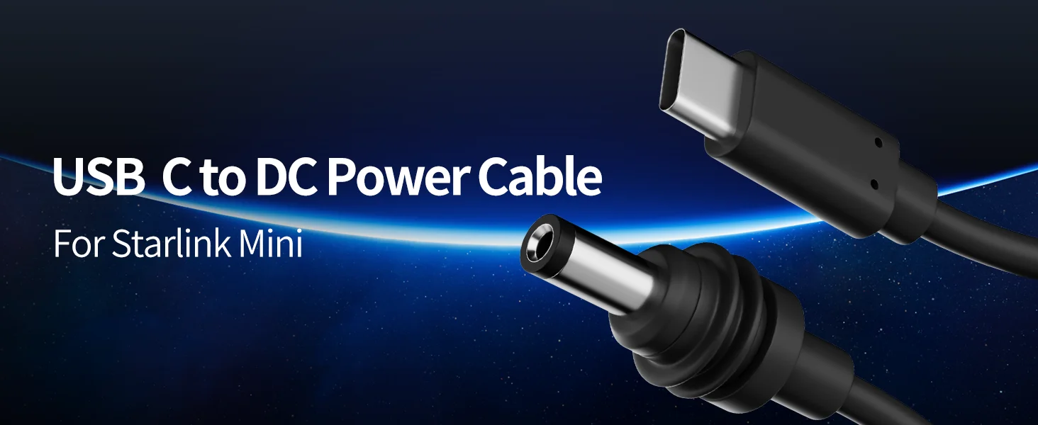 Hochwertiges Ersatz kabel Starlink Mini DC Ladekabel wasserdicht 3ft/6ft/10ft/32,3ft/33ft/49ft/65ft DC zu DC Stromkabel – Detail 1