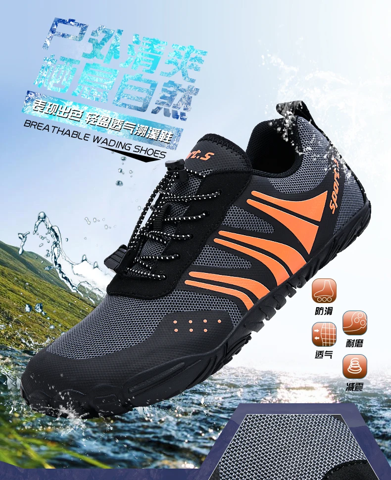 Scarpe Fitness complete Unisex coppia scarpe da trekking per il tempo libero all'aperto scarpe da Wading da donna scarpe sportive da uomo 35-46 #