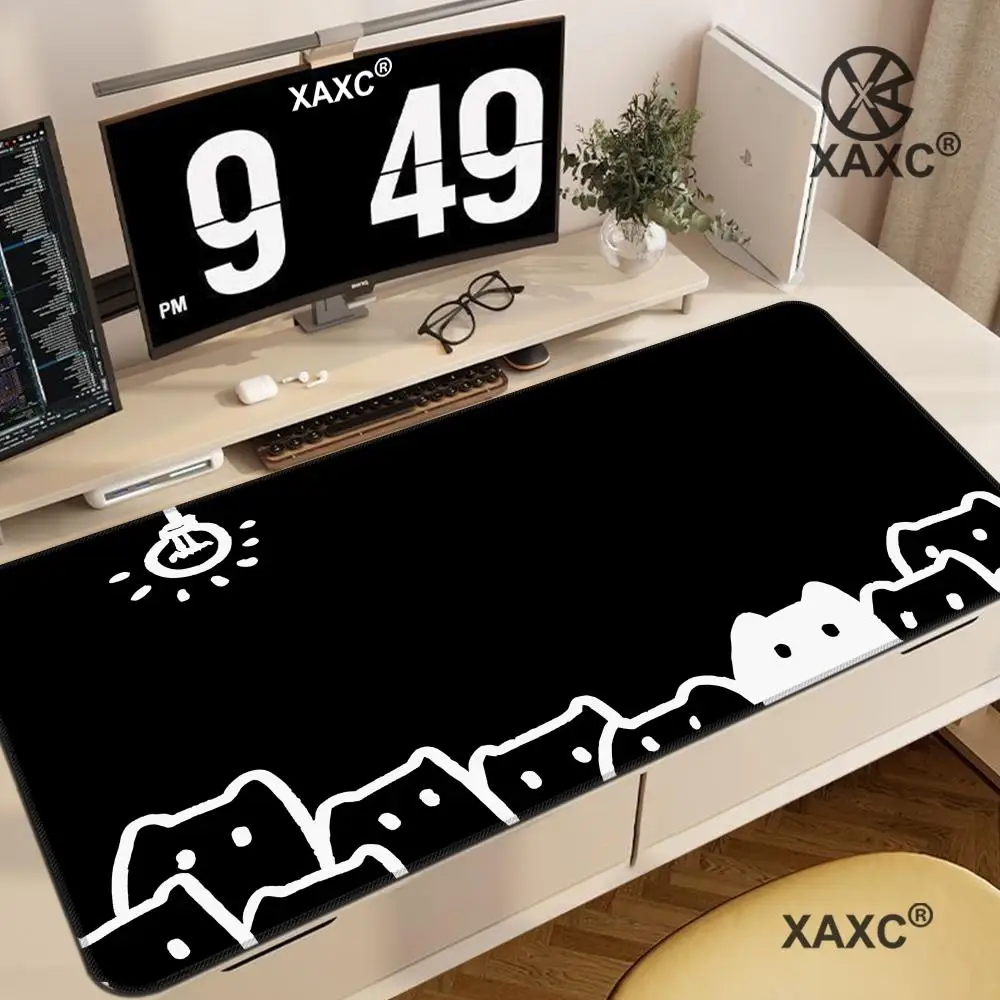Mouse Pad Cute cat Large Square Computer Office Game Table Mats Rubber Anti-slip Mouse Pads Small Decor Desk Pads playmat XAXC